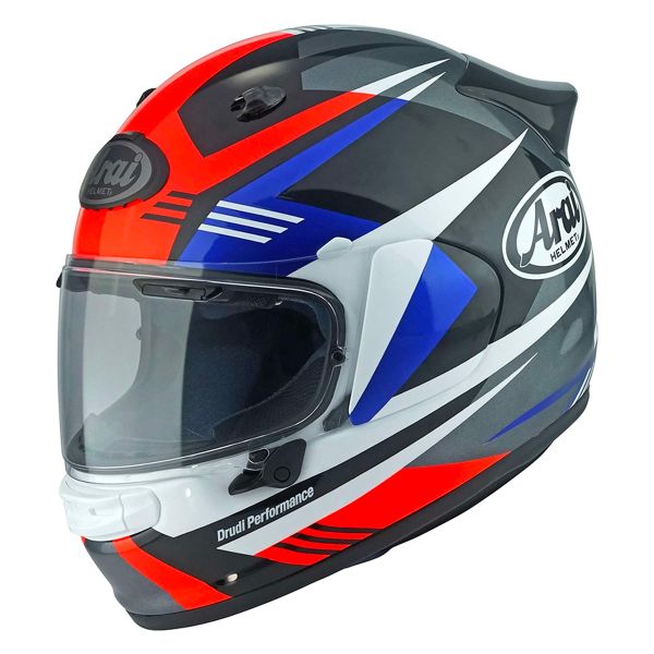 Arai Quantic Mark Red Blue Black + Kit bluetooth ACS10