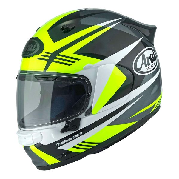 Arai Quantic Mark Yellow White Black + Kit Bluetooth Lokui K30
