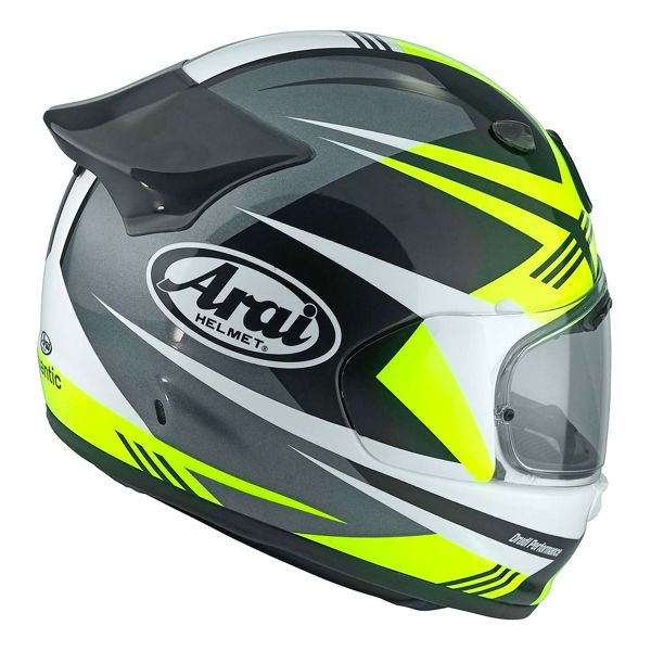 Arai Quantic Mark Yellow White Black + Kit Bluetooth Lokui K30