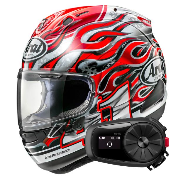 Full Face Arai RX-7V Evo Haga + Kit Bluetooth 5S Solo
