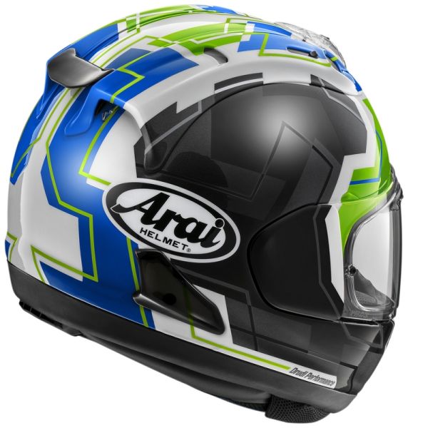 Arai RX-7V Evo JR65 Green + Kit Bluetooth 5S Solo