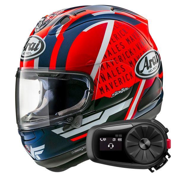 Full Face Arai RX-7V Evo Maverick 23 + Kit Bluetooth 5S Solo Full Face Arai RX-7V Evo Maverick 23 + Kit Bluetooth 5S Solo