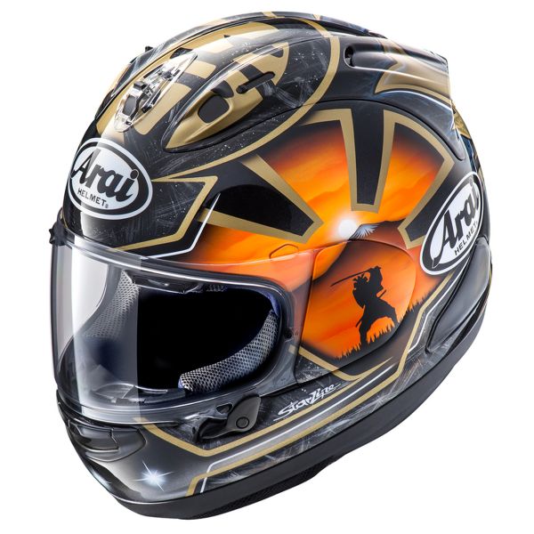 Full Face Arai RX-7V Evo Pedrosa Spirit Gold