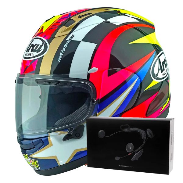Full Face Arai RX-7V Evo Schwantz 30 + Kit bluetooth ACS10 Full Face Arai RX-7V Evo Schwantz 30 + Kit bluetooth ACS10
