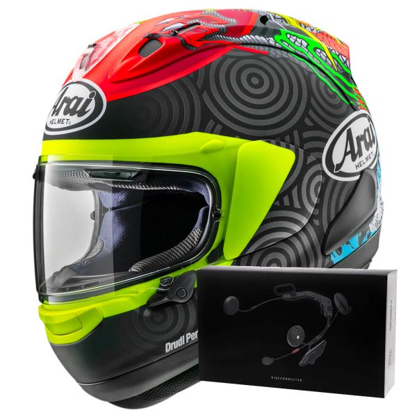 Full Face Arai RX-7V Evo Tatsuki + Kit bluetooth ACS10 Full Face Arai RX-7V Evo Tatsuki + Kit bluetooth ACS10