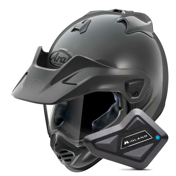 Full Face Arai Tour-X5 Adventure Grey + Kit Bluetooth BT Mini Full Face Arai Tour-X5 Adventure Grey + Kit Bluetooth BT Mini