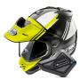Casque Full Face Arai Tour-X5 Cosmic Neon Yellow White Black + Kit Bluetooth BT Mini