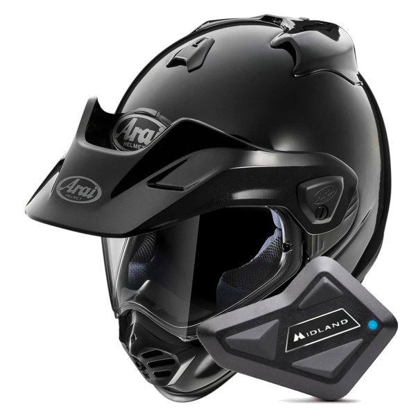 Full Face Arai Tour-X5 Diamond Black + Kit Bluetooth BT Mini Full Face Arai Tour-X5 Diamond Black + Kit Bluetooth BT Mini