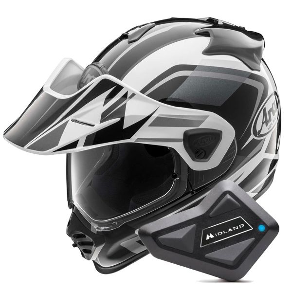 Full Face Arai Tour-X5 Discovery White Grey Black + Kit Bluetooth BT Mini Full Face Arai Tour-X5 Discovery White Grey Black + Kit Bluetooth BT Mini