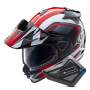 Casque Full Face Arai Tour-X5 Discovery White Red Black + Kit Bluetooth BT Mini