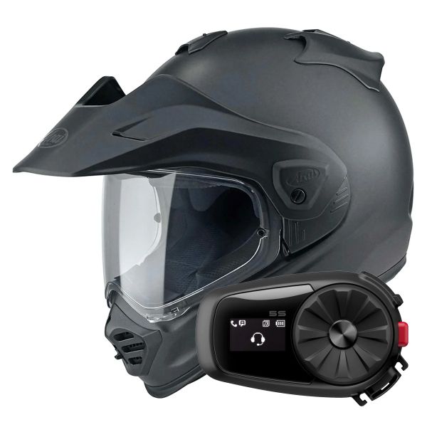 Full Face Arai Tour-X5 Frost Black + Kit Bluetooth 5S Solo Full Face Arai Tour-X5 Frost Black + Kit Bluetooth 5S Solo