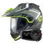 Casque Full Face Arai Tour-X5 Trail Yellow White Black + Kit Bluetooth 5S Solo