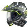 Casque Full Face Arai Tour-X5 Trail Yellow White Black + Kit Bluetooth BT Mini