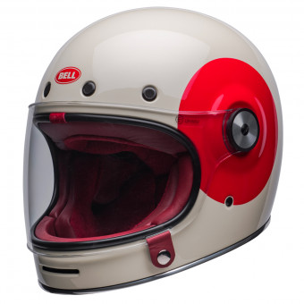 Full Face Bell Bullitt TT Vintage White Oxblood