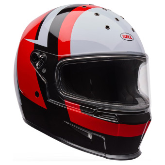 Full Face Bell Eliminator Sidetrack Gloss Red Black
