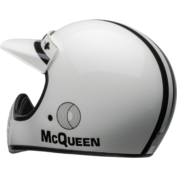 Bell Moto-3 Steve Mcqueen Stripes White Black