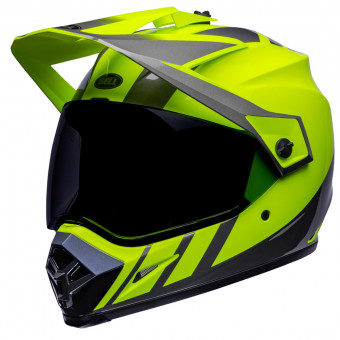 Full Face Bell MX-9 Dash Hi-Viz Yellow Grey