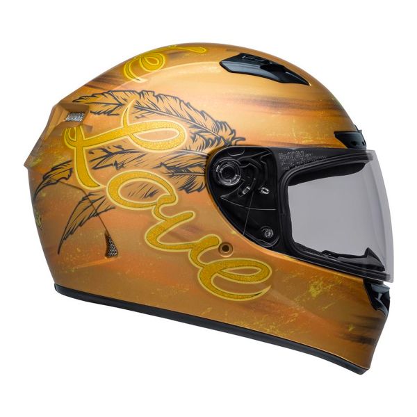 Full Face Bell Qualifier DLX Mips Hart Luck Live Gold