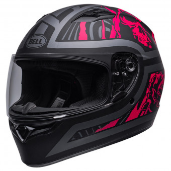 Full Face Bell Qualifier Rebel Matt Black Pink