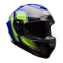 Casque Full Face Bell Racestar Dlx Flex Grid Blue Yellow