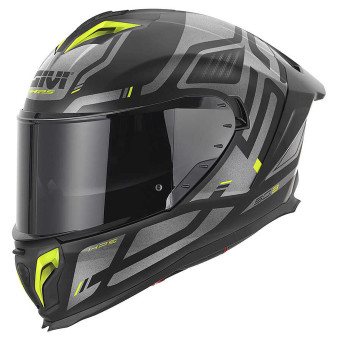 Full Face Givi 50.3 Quasar Matt Black Titanium Yellow