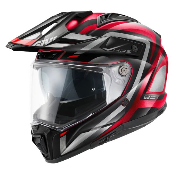 Full Face Givi 80.1 Fiber Apex Black Titanium Red