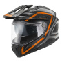 Casque Full Face Givi 80.1 Fiber Apex Matt Titanium Black Orange