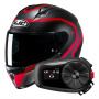 Casque Full Face HJC C10 Elie MC1SF + Kit Bluetooth 5S