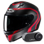 Casque Full Face HJC C10 Elie MC1SF + Kit Bluetooth Lokui K30