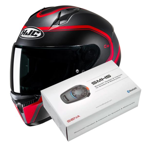 Full Face HJC C10 Elie MC1SF + Kit Bluetooth SMH5 Solo Full Face HJC C10 Elie MC1SF + Kit Bluetooth SMH5 Solo