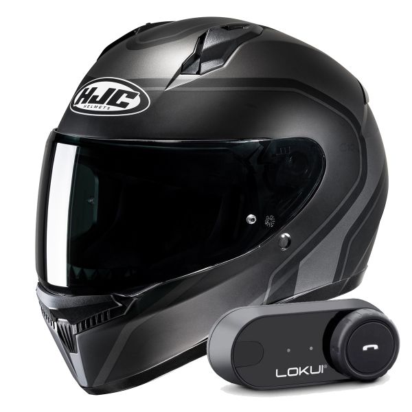 Full Face HJC C10 Elie MC5SF + Kit Bluetooth Lokui K30 Full Face HJC C10 Elie MC5SF + Kit Bluetooth Lokui K30
