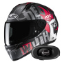 Casque Full Face HJC C10 Fop MC1SF + Kit bluetooth 5R Lite