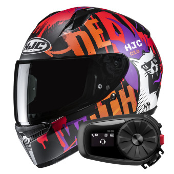 Full Face HJC C10 Fop MC7SF + Kit Bluetooth 5S