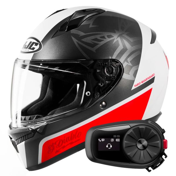 Full Face HJC C10 FQ20 Fabio Quartararo + Kit Bluetooth 5S Solo