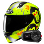 Casque Full Face HJC C10 Geti MC3HSF + Kit Bluetooth 5S Solo