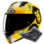 Casque Full Face HJC C10 Geti MC3SF + Kit Bluetooth BT Mini