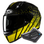 Casque Full Face HJC C10 Haven MC3 + Kit Bluetooth BT Mini