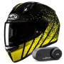 Casque Full Face HJC C10 Haven MC3 + Kit Bluetooth Lokui K30