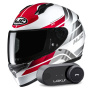 Casque Full Face HJC C10 Hiper MC1 + Kit Bluetooth Lokui K30