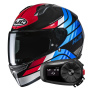 Casque Full Face HJC C10 Hiper MC21 + Kit Bluetooth 5S Solo