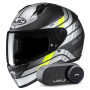 Casque Full Face HJC C10 Hiper MC3HSF + Kit Bluetooth Lokui K30