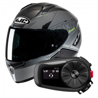 Full Face HJC C10 Inka MC3H + Kit Bluetooth 5S