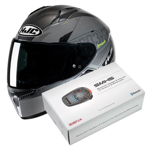 Full Face HJC C10 Inka MC3H + Kit Bluetooth SMH5 Solo