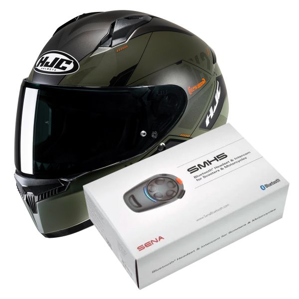 Full Face HJC C10 Inka MC7SF + Kit Bluetooth SMH5 Solo