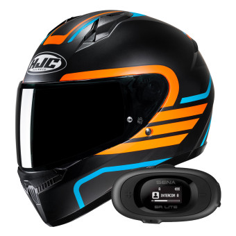Full Face HJC C10 Lito MC27SF + Kit bluetooth 5R Lite