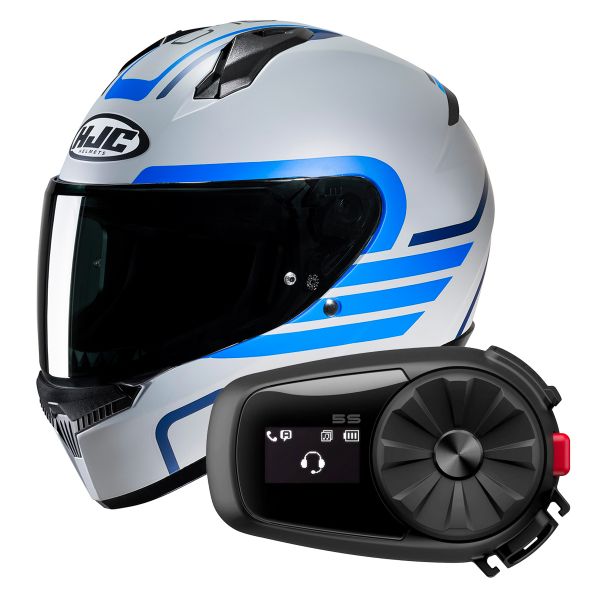 Full Face HJC C10 Lito MC2SF + Kit Bluetooth 5S