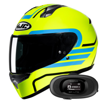 Full Face HJC C10 Lito MC3H + Kit bluetooth 5R Lite