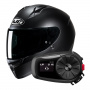 Casque Full Face HJC C10 Semi Flat Black + Kit Bluetooth 5S