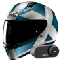 Casque Full Face HJC C10 Tez MC2SF + Kit Bluetooth Lokui K30