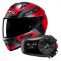 Casque Full Face HJC C10 Tins MC1SF + Kit Bluetooth 5S